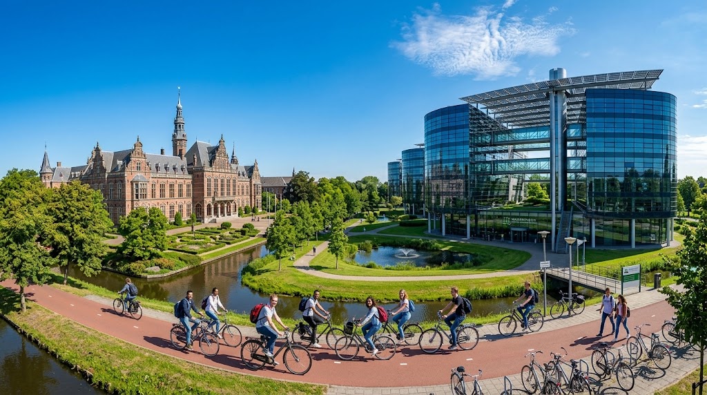 study and live in the netherlands academic campus landscape and research lab