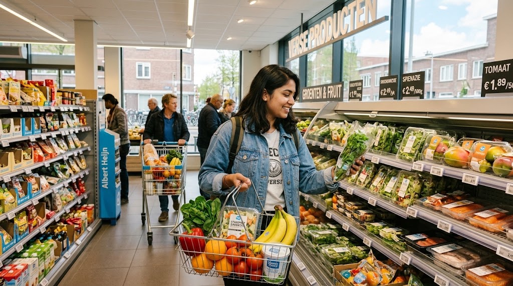 cost of living in the netherlands for international students supermarket budgeting