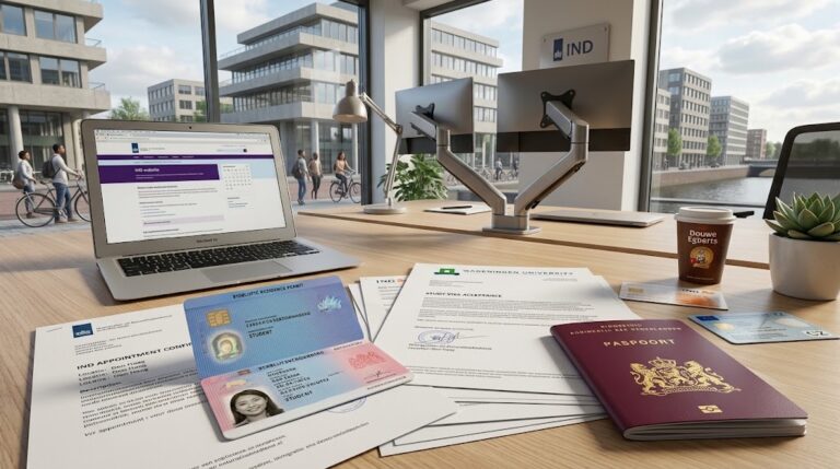 dutch student visa process official biometric passport appointment