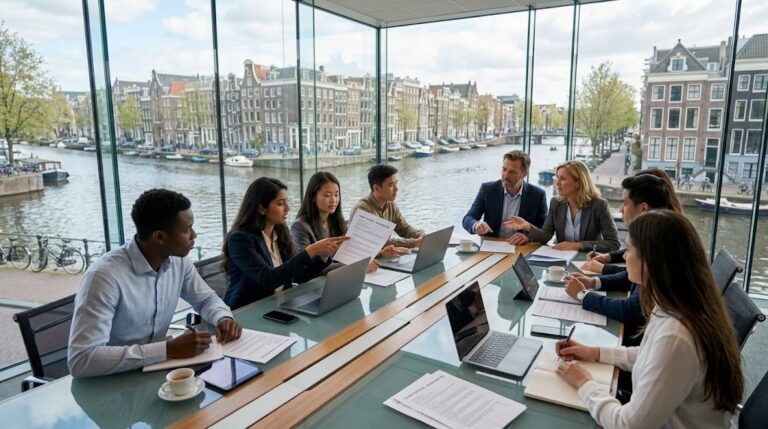 orientation year visa and eu blue card professional corporate meeting amsterdam